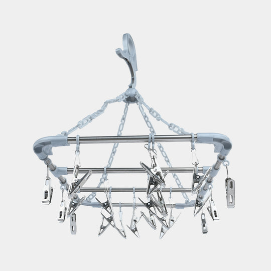 Baby Cloth Hanger With Clips