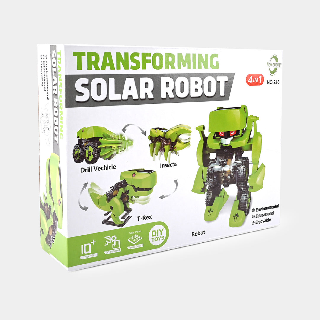 Transforming 4IN1 Solar Robot Educational Toy For Kids