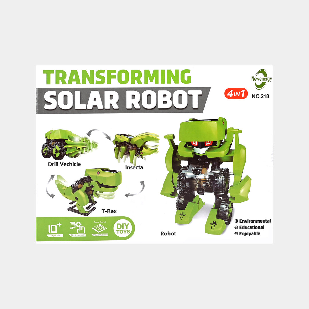 Transforming 4IN1 Solar Robot Educational Toy For Kids