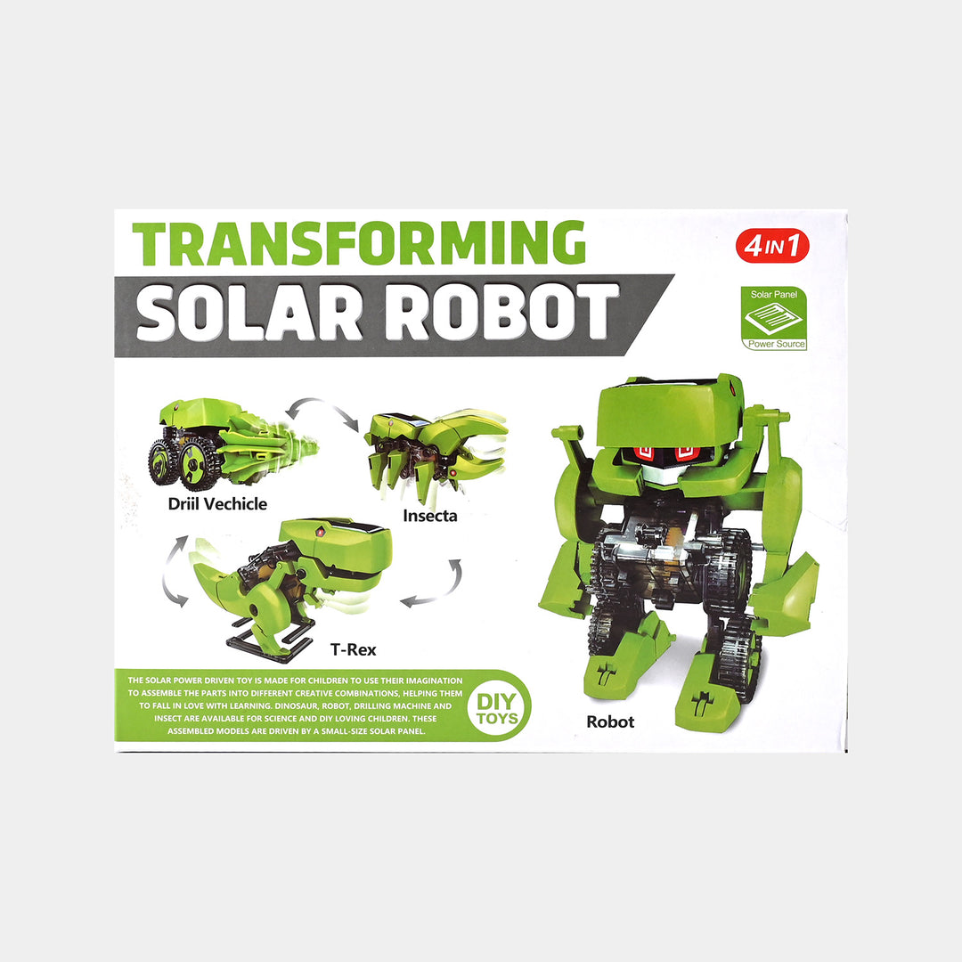 Transforming 4IN1 Solar Robot Educational Toy For Kids