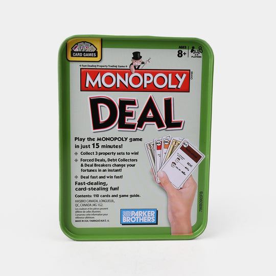 Monopoly Deal Playing Cards Game
