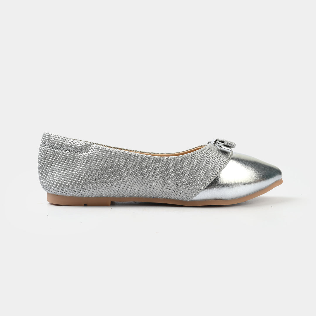 Girls Pumps BS-053-SILVER