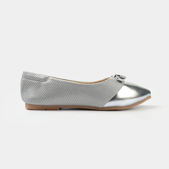 Girls Pumps BS-053-SILVER