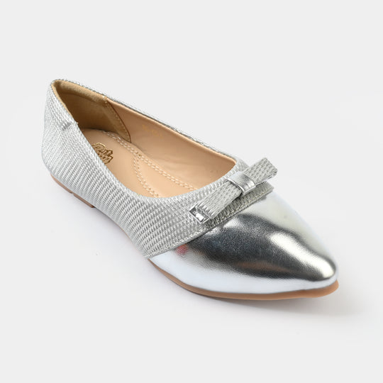 Girls Pumps BS-053-SILVER