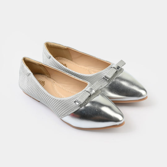 Girls Pumps BS-053-SILVER
