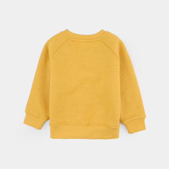 Infant Girls Fleece 2 Piece Suit Hi Baby-Yellow