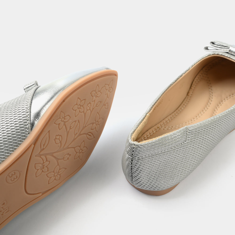 Girls Pumps BS-053-SILVER