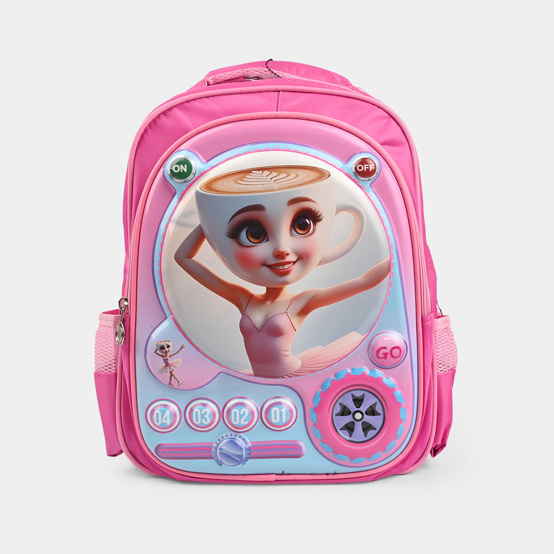3D Embossed Character Kids School Bag/Backpack