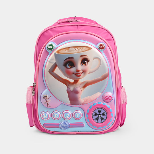 3D Embossed Character Kids School Bag/Backpack