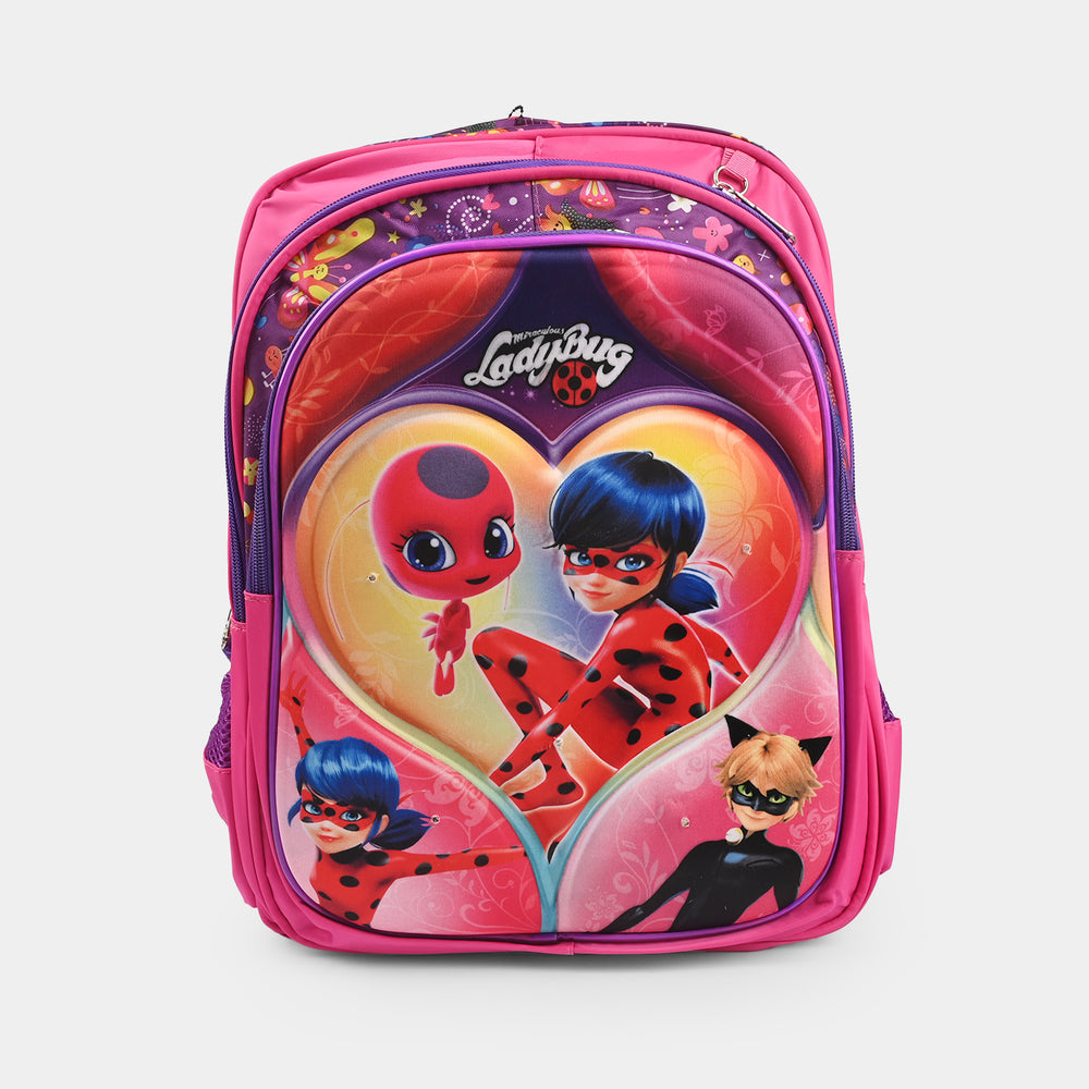 3D Embossed School Bag Set – 3-Piece Set with Blinking LED Lights