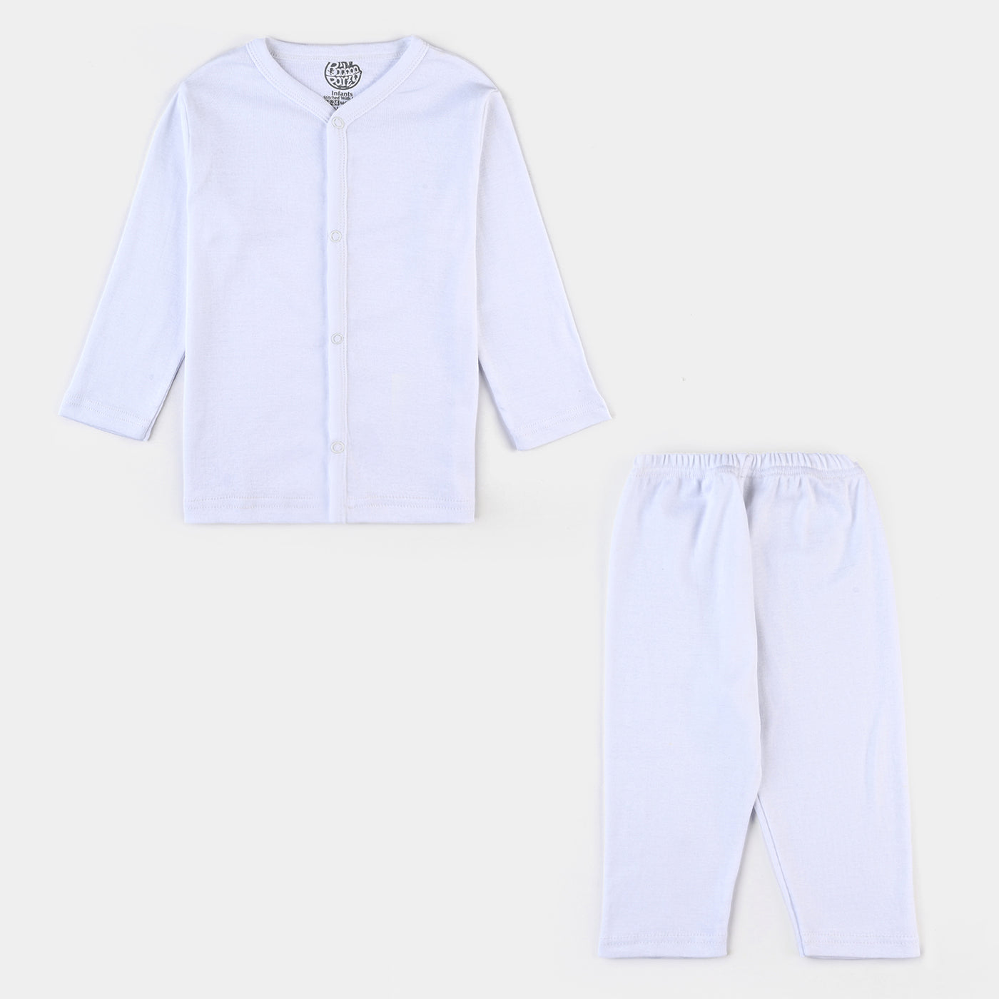 Night Suit Pure Cotton - White