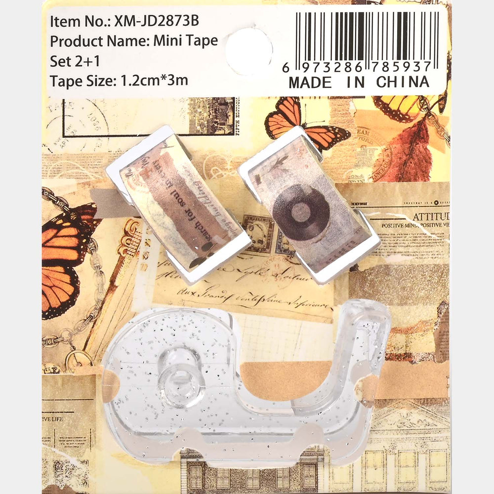 Mini Tape Set with Dispenser – 2 Rolls