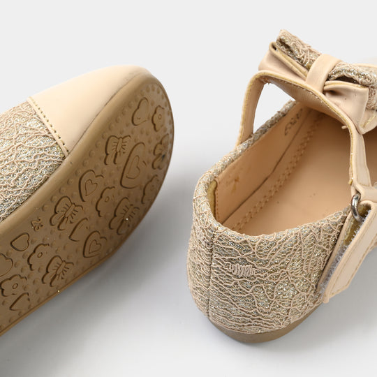 Girls Pumps ES-16-BEIGE