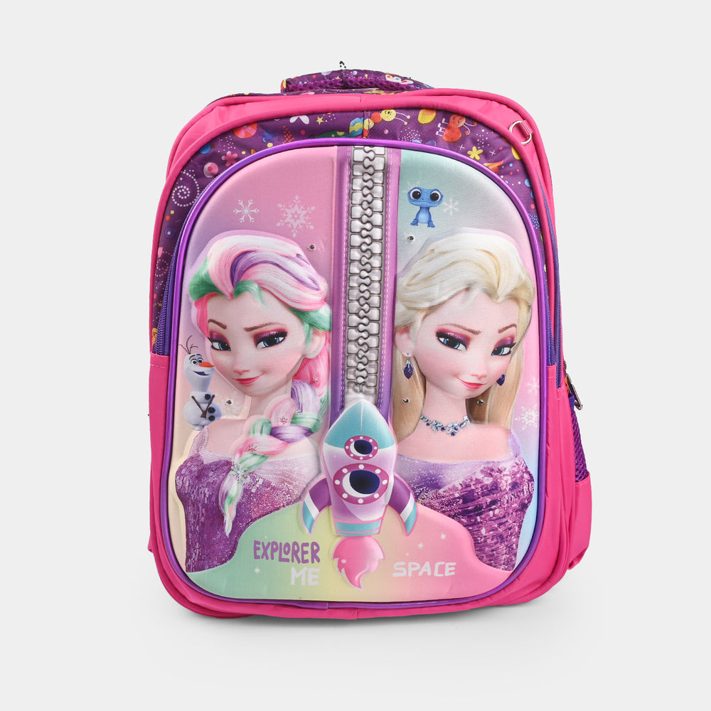 3D Embossed School Bag Set – 3-Piece Set with Blinking LED Lights