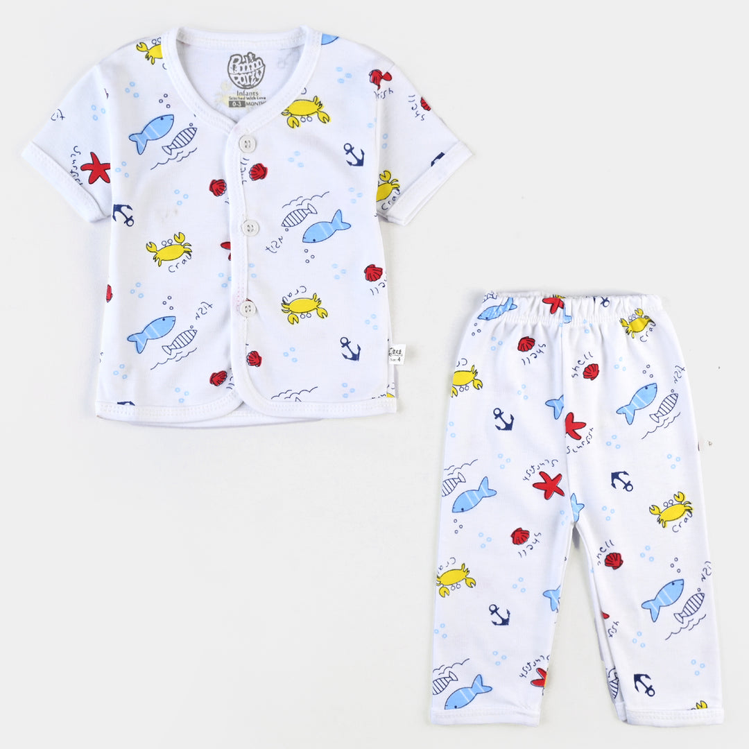 Infant Unisex Cotton Summer Suit 4PCs