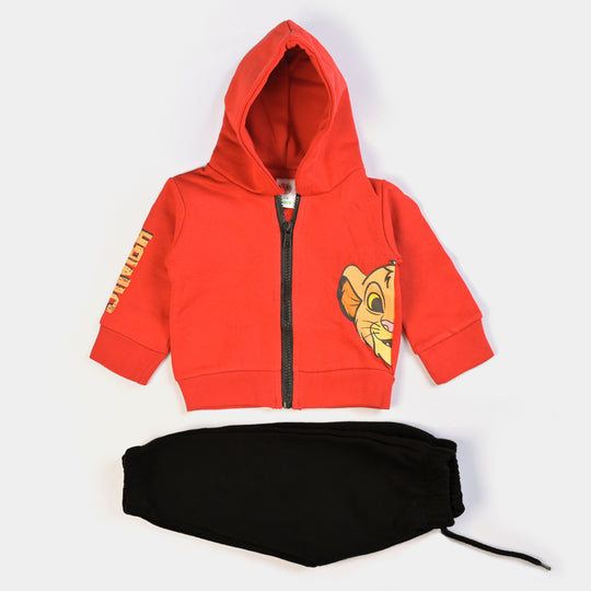 Infant Boys Knitted Suit Simba - Orange