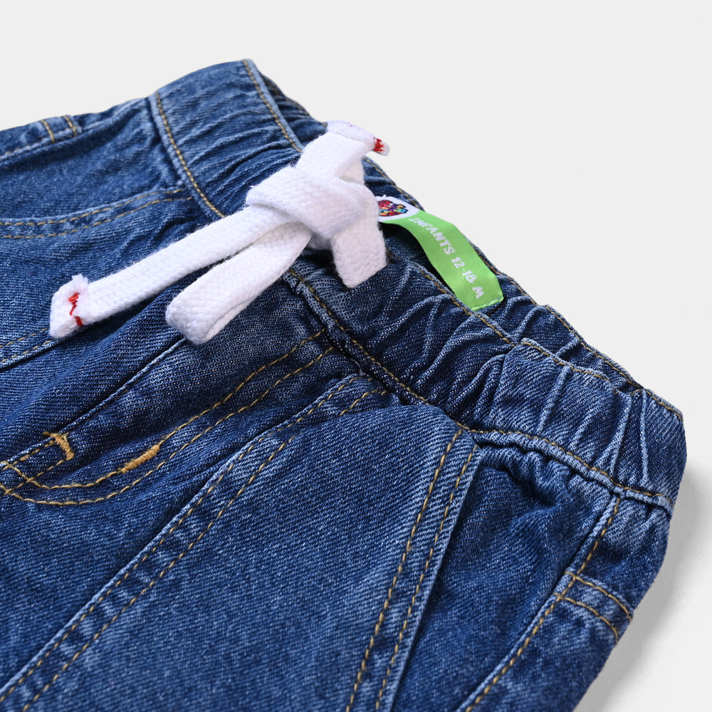 Infant Boys Denim rigid Short Little Ride | Mid Blue