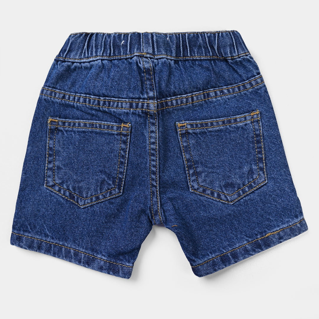 Infant Boys Denim rigid Short Little Ride | Mid Blue