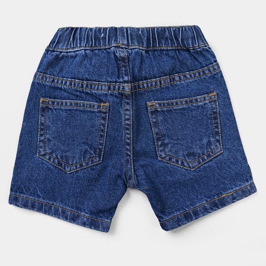 Infant Boys Denim rigid Short Little Ride | Mid Blue