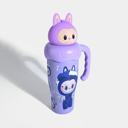 Insulated Travel Tumbler with Handle & Straw