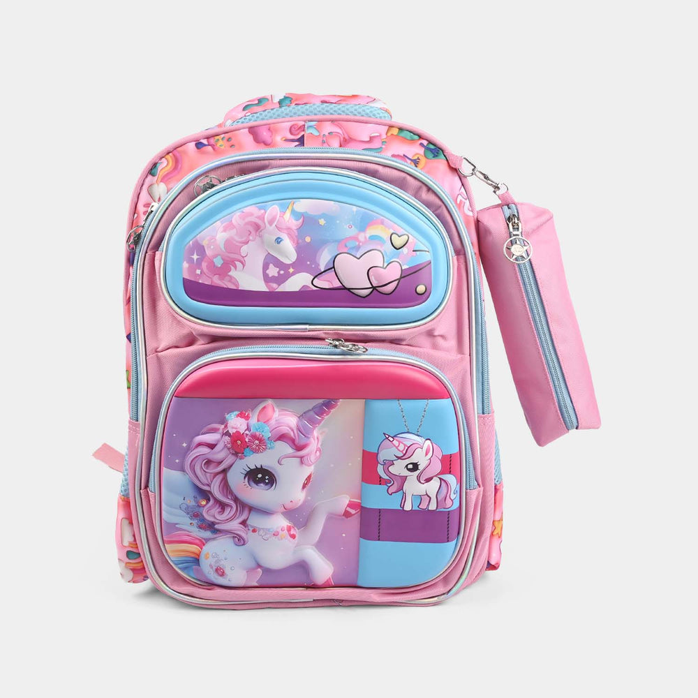3D Embossed Character Kids School Bag/Backpack