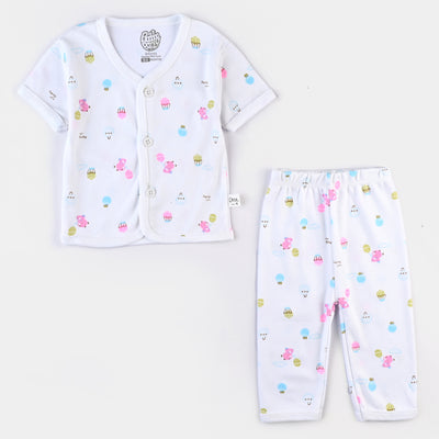 Infant Unisex Cotton Summer Suit 4PCs