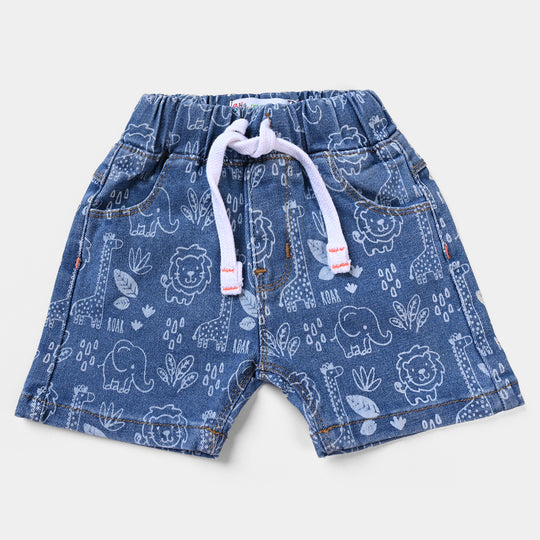 Infant Boys Denim Stretch Short JUNGLE-LIGHT BLUE