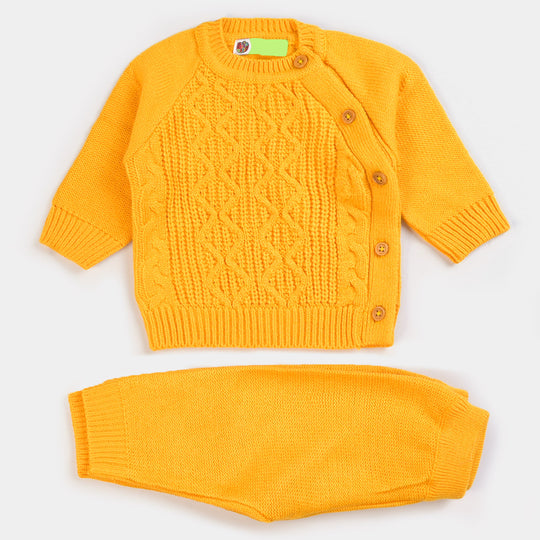 Infant Boys Knitted 2PC Suit -Yellow