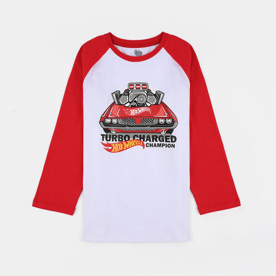 Boys Cotton Jersey T-Shirt F/S Champion-White