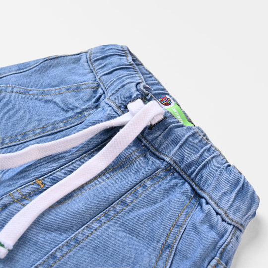 Infant Boys Denim rigid Short Little Ride | Ice Blue