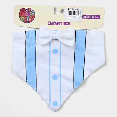 Bibs Bow Suspender-White