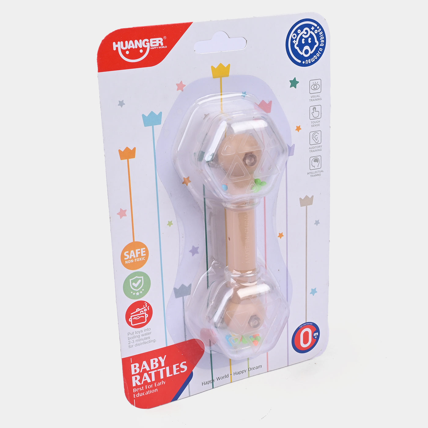 Six Point Sand Hammer Baby Rattle | 0M+