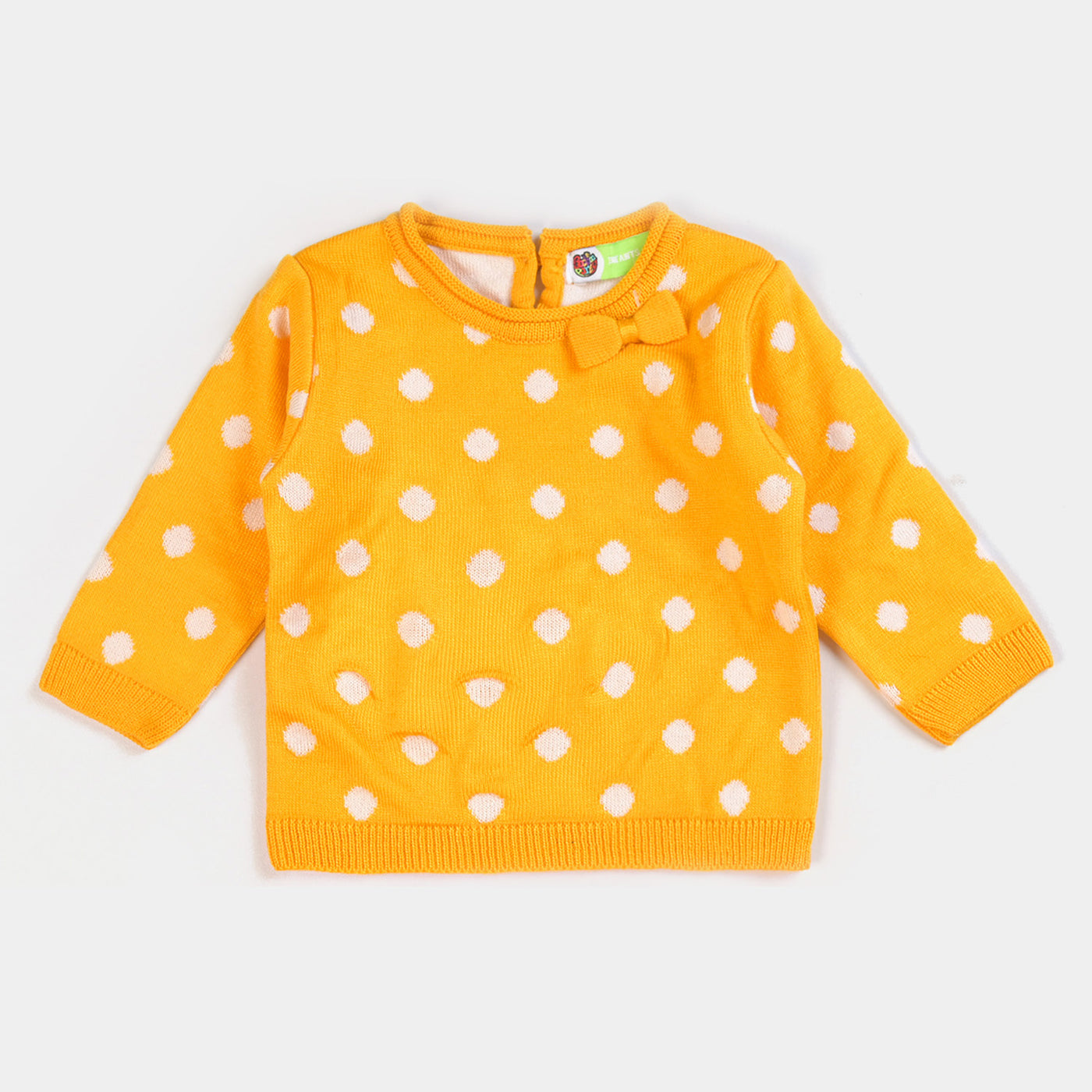 Infant Girls 2PC Knitted Suit -Yellow