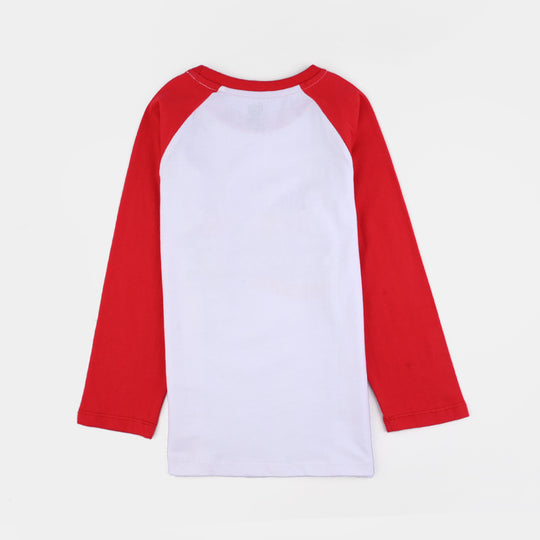 Boys Cotton Jersey T-Shirt F/S Champion-White