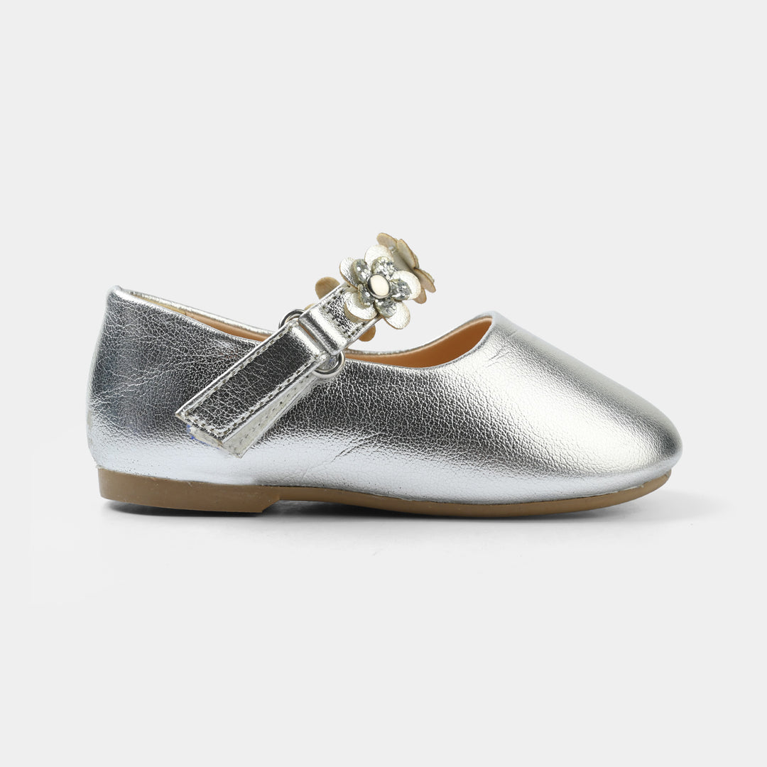 Girls Pumps ES-18-SILVER
