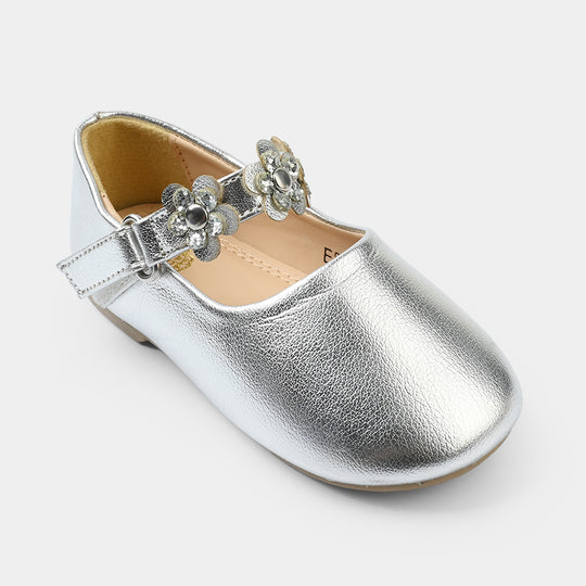 Girls Pumps ES-18-SILVER