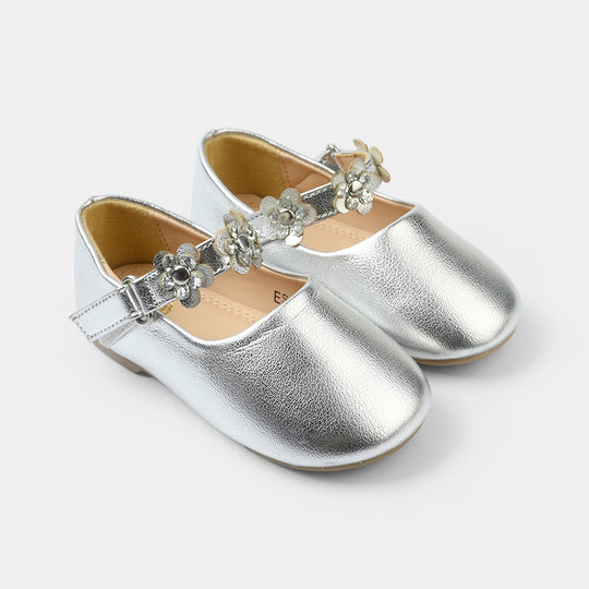 Girls Pumps ES-18-SILVER