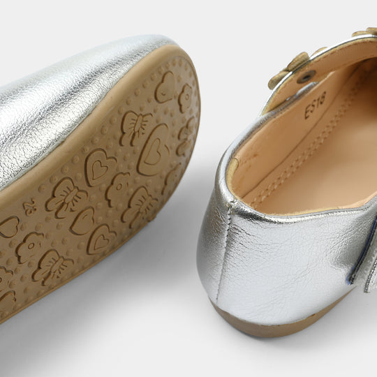 Girls Pumps ES-18-SILVER