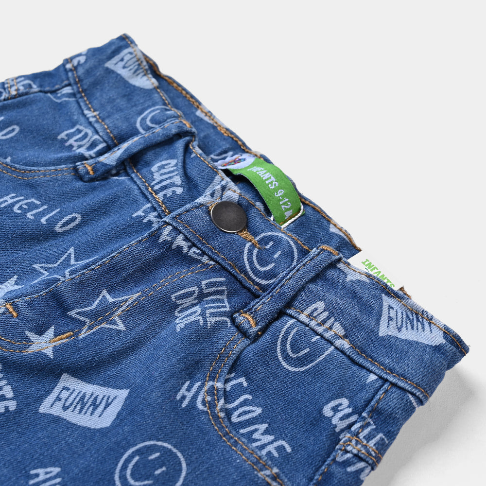 Infant Boys Denim Stretch Short Cool-LIGHT BLUE