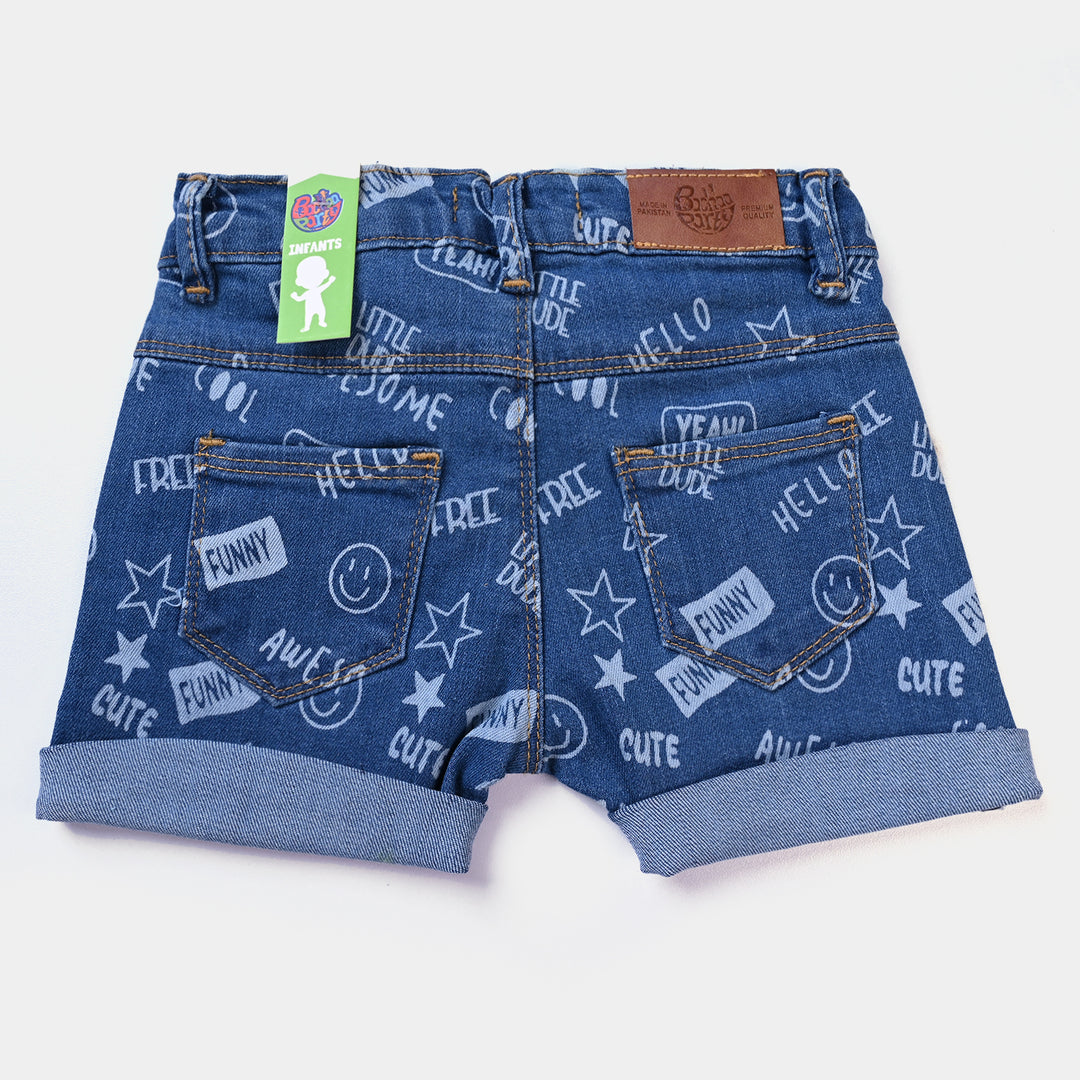 Infant Boys Denim Stretch Short Cool-LIGHT BLUE