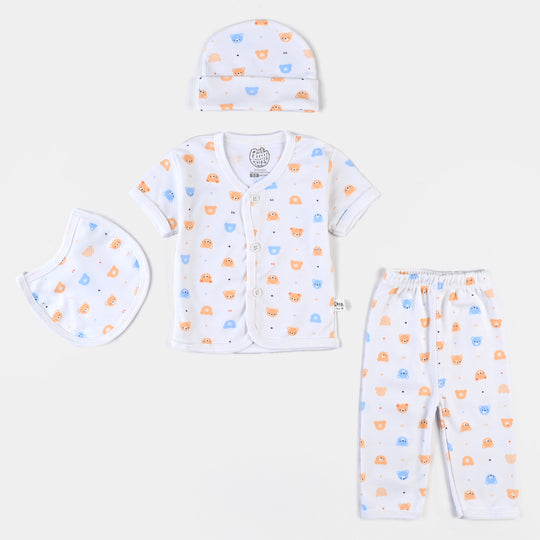 Infant Unisex Cotton Summer Suit 4PCs