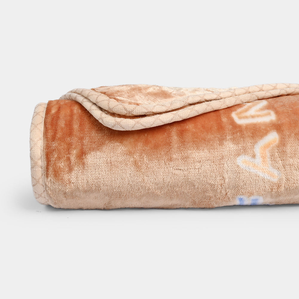 BABY PLUSH BLANKET 1432 BROWN