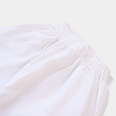 Infant Girls Cotton Eastern Trouser-White