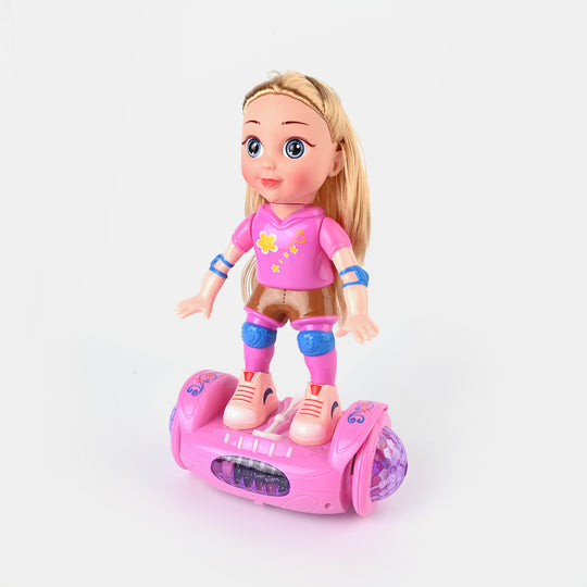 Doll Balance Car Toy with Light & Sound for kids