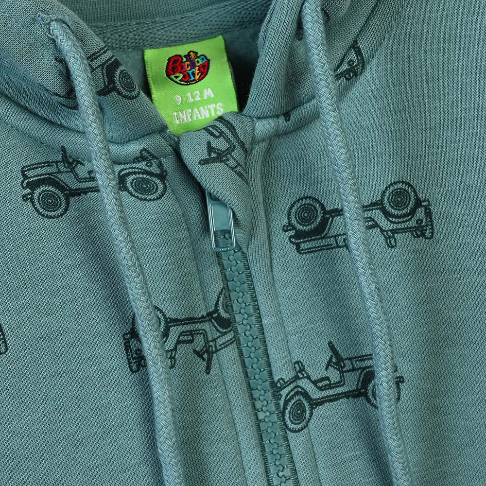 Infant Boys Fleece Knitted Jacket Jeep-Acrylic