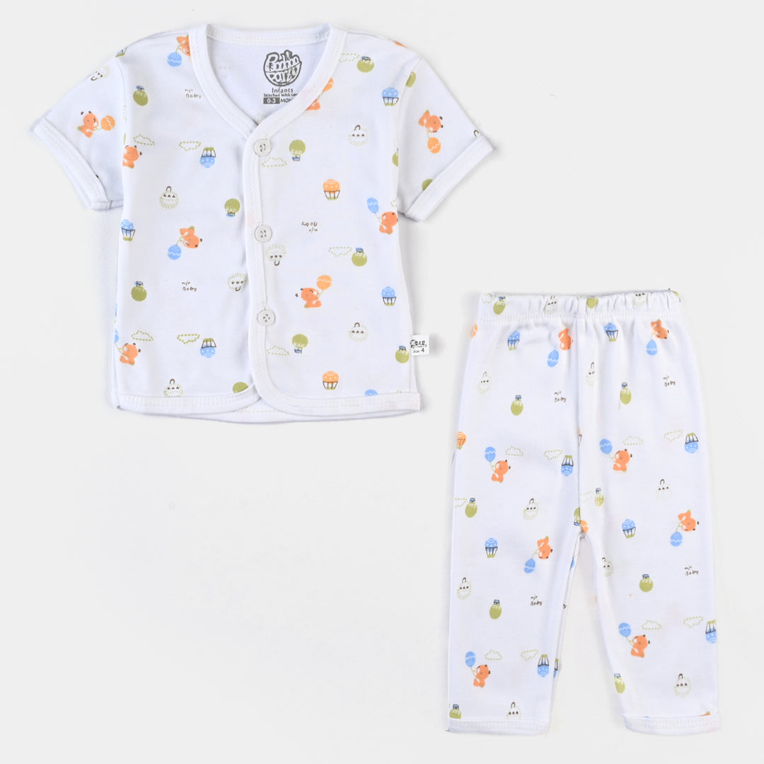 Infant Unisex Cotton Summer Suit 4PCs