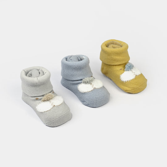 BABY SOCKS PACK OF 3 | 0-6M