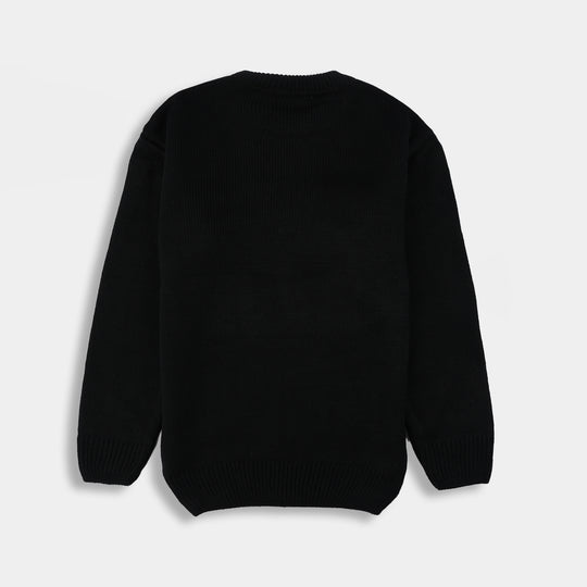 Girls F/S Sweater Snow-Cappuccino