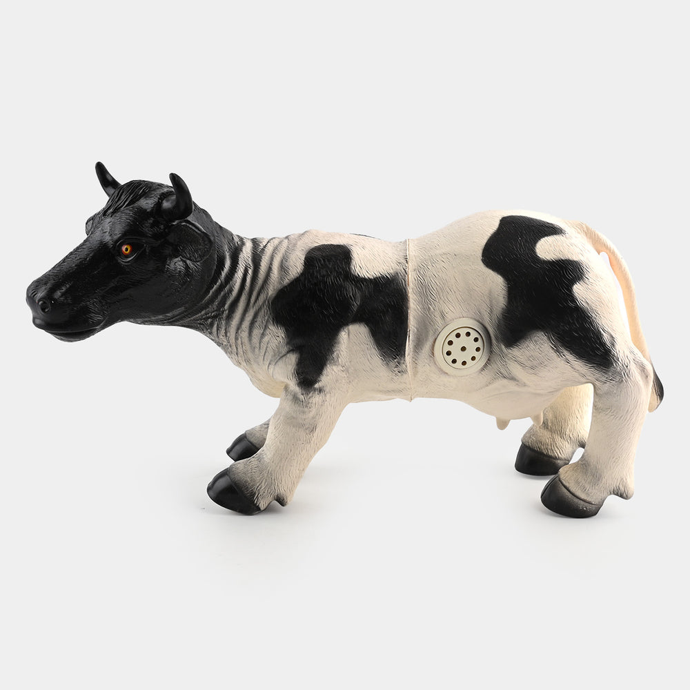 Rubber Farm Cow With Sound Toy For Kids