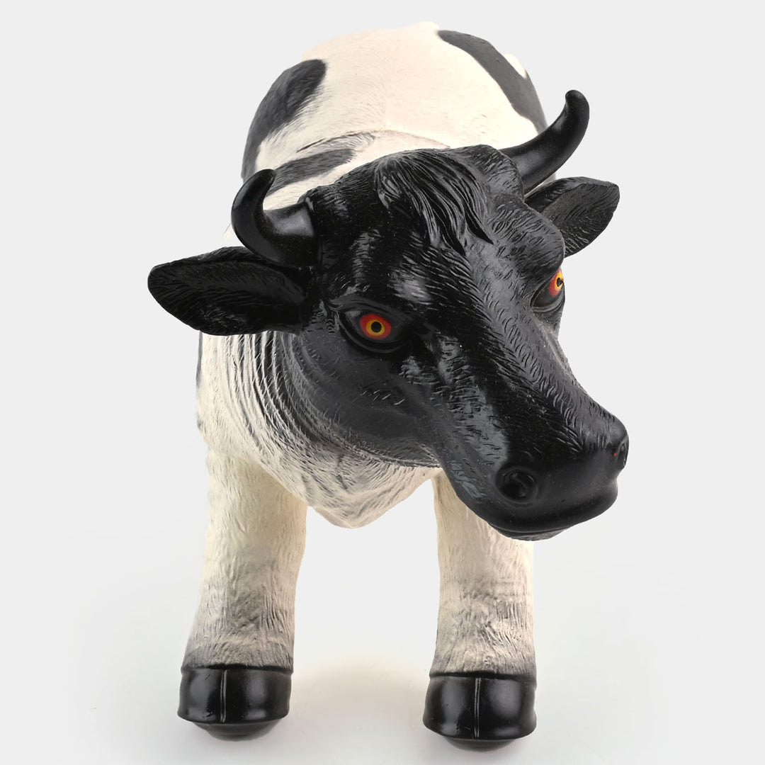 Rubber Farm Cow With Sound Toy For Kids